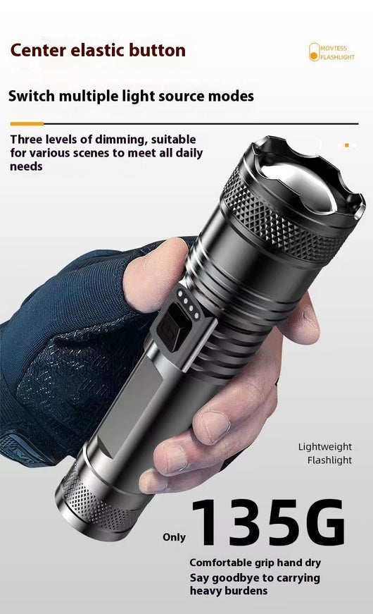 Linterna LED Recargable Profesional con Zoom Telescópico y Alcance Extendido - Image 17