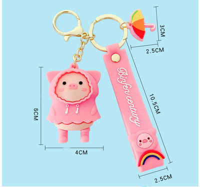 Llavero Adorable Cerdito Impermeable - Accesorio Creativo Cartoon - Image 7