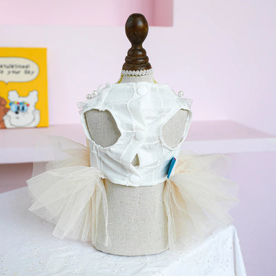 Vestido de Gala Tutu para Perros - Diseño Elegante con Tul y Decoración en Pecho y Espalda - Image 9
