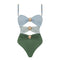 Verde Color Matching Swimsuit