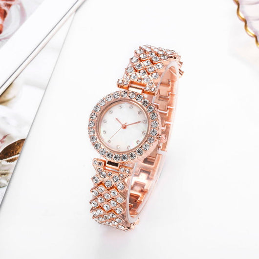 Reloj de Cuarzo para Mujer con Diamantes en Aleación - Image 4