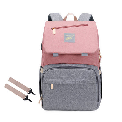 Mochila Maternal Doble Bolsa para Mamá y Bebé - Image 9