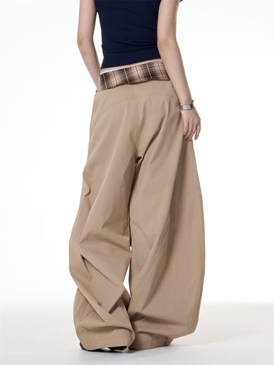 Pantalón Ancho Retro Hot Girl Khaki Estilo Casual - Image 4