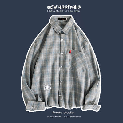 Abrigo Retro de Cuadros para Hombre - Estilo Suelto y Personalidad - Image 15