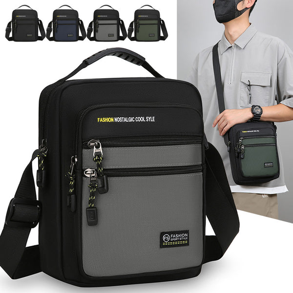 Bolsa Cruzada Multifuncional para Hombre - Ideal para Viajes y Uso Diario