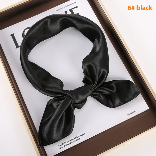 Pañuelo Cuadrado de Seda Artificial Color Liso - Image 11