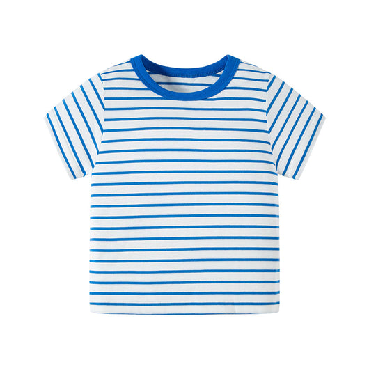Playera a Rayas de Manga Corta para Niño - Ropa Casual Cómoda - Image 4