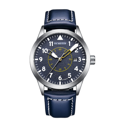 Reloj Automático de Hombre con Correa de Cuero, Resistente al Agua y Esfera Luminosa - Image 8