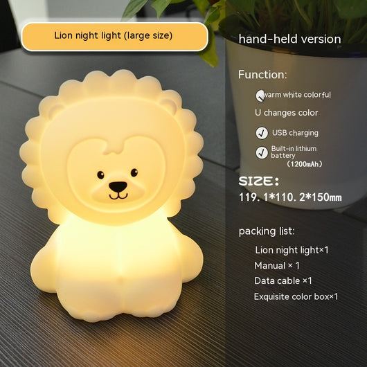 Lámpara Nocturna LED Multicolor con Forma de León - Luz Ambiental Infantil - Image 12