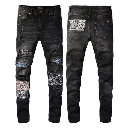 Jeans Slim Ajustado con Detalles Rotos - Image 15