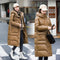 Abrigo Largo de Invierno Estilo Coreano para Mujer