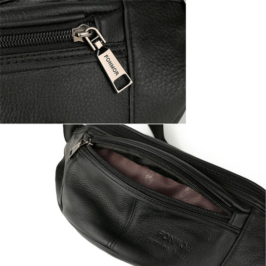 Bolsa de Cintura Deportiva Premium en Cuero Genuino para Hombre - Image 8