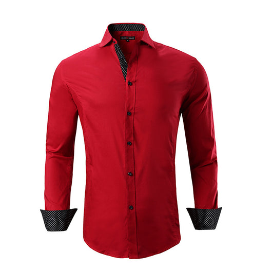 Camisa de Algodón Elástico para Hombre - Estilos Primavera Otoño - Image 3