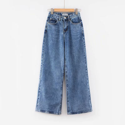 Pantalones Vaqueros Anchos Versátiles para Otoño e Invierno - Image 11