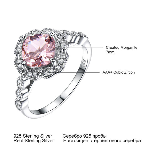 Anillo de Morganita Lujo en Plata Esterlina para San Valentín - Image 2