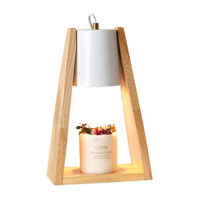 Luz Nocturna de Madera con Vela Derretible Estilo Japonés Regulable - Image 3