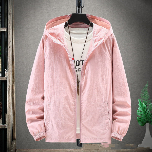Chaqueta Cortaviento Deportiva con Protección UV para Hombre