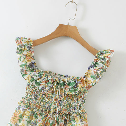 Vestido Sin Mangas Ajustado con Estampado y Detalles Recortados - Image 7