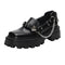 Zapatos Mary Jane Punta Cuadrada Estilo Británico Clásico