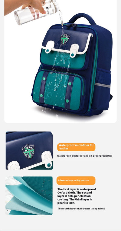 Mochila Escolar con Protección Espinal y Alivio de Carga - Resistente al Agua - Image 12