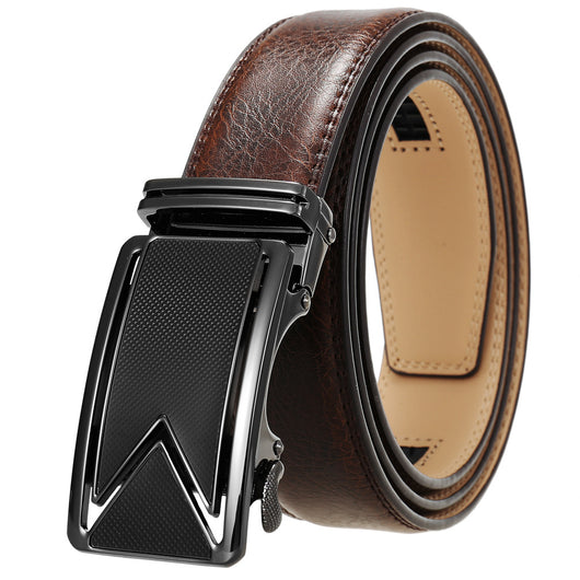 Cinturón de Cuero Bovino Premium con Hebilla Automática de Doble Capa - Image 16