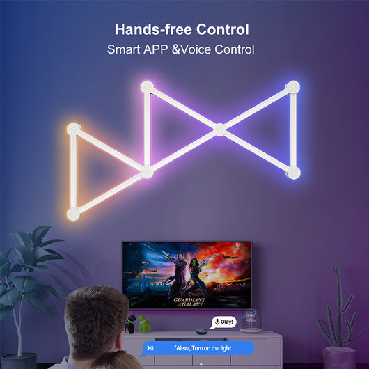 Lámpara LED RGB Inteligente Modular DIY - Iluminación Personalizable para tu Hogar - Image 14