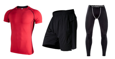 Conjunto de Fitness Elástico de Secado Rápido para Hombre Talla Grande - Image 2