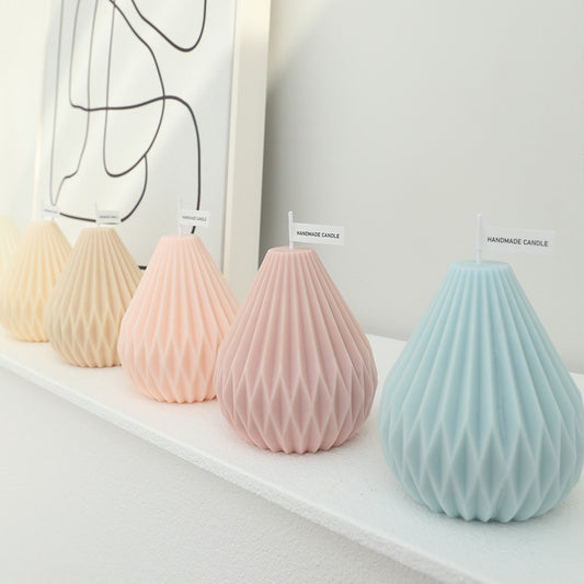 Velas Aromáticas Geométricas Nórdicas en Forma de Pera