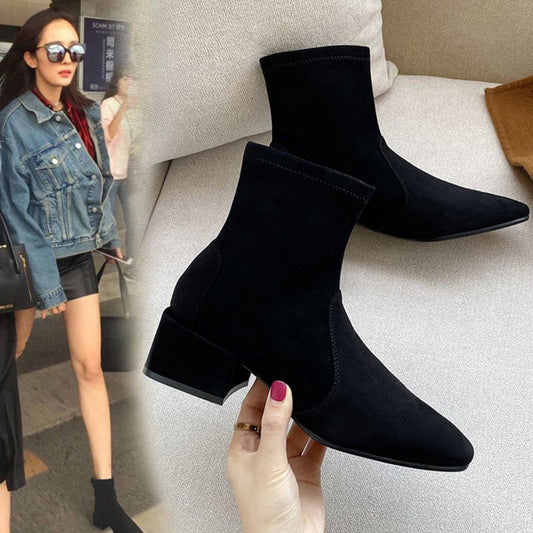 Botas Martin de Tacón Grueso para Primavera y Otoño - Estilo Salvaje e Impactante