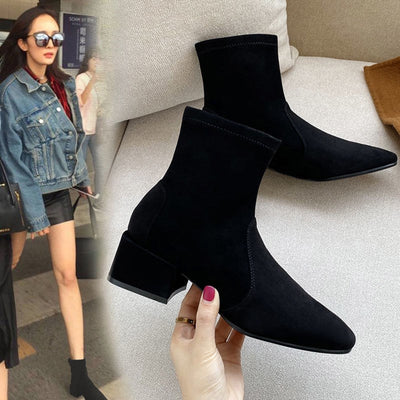 Botas Martin de Tacón Grueso para Primavera y Otoño - Estilo Salvaje e Impactante
