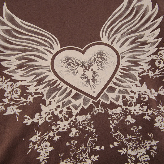 Camiseta Alas del Corazón Ajustada Cuello Redondo Manga Larga - Image 11