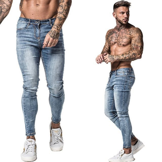Pantalones Jeans Patchwork Fit Clásico para Hombre - Image 34