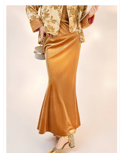 Falda Larga Estilo Nacional Otoño - Diseño Elegante y Moderno - Image 12
