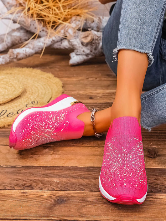 Zapatos de Tacón Cuña Verano para Mujer con Strass y Punta Redonda - Image 27