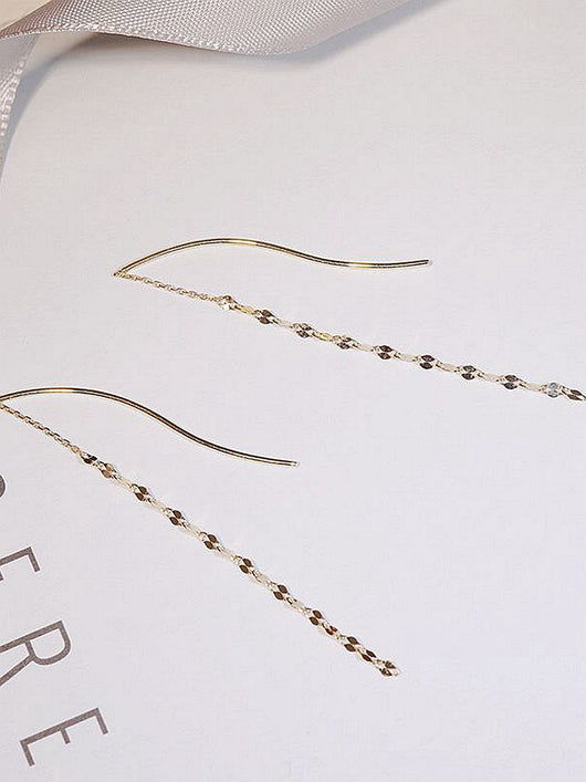 Aretes Onda Largos para Mujer - Image 4