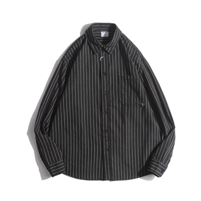 Camisa Universitaria Retro Otoño Manga Larga Oversized - Image 14
