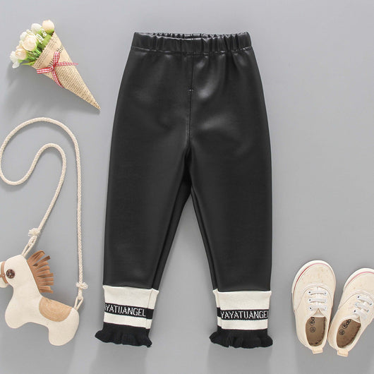 Pantalones de Cuero para Niña con Forro Térmico - Image 12