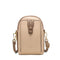 Bolso Bandolera Vertical Compacto para Celular con Cierre de Cremallera