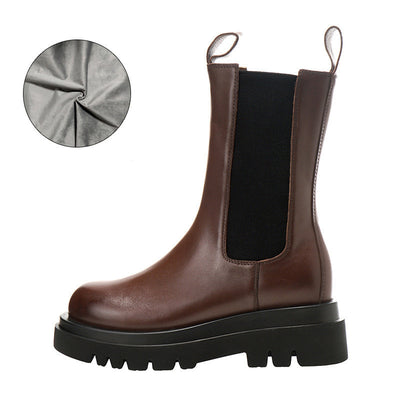 Botas Martin Mujer Plataforma Alta Estilo Británico Industrial - Image 11