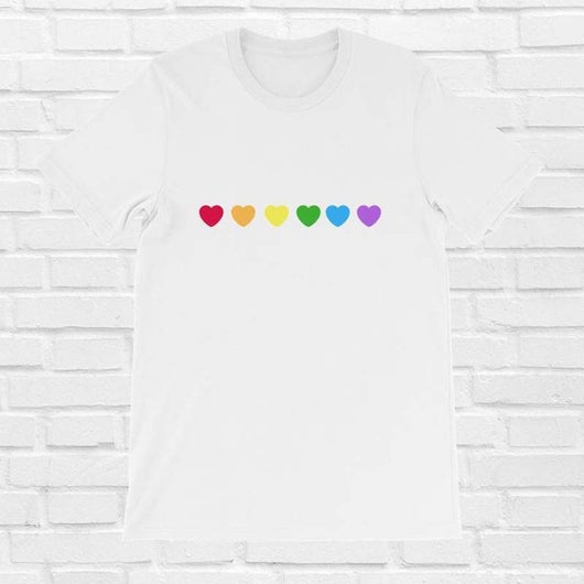 Playera Estampada Corazón Arcoíris Manga Corta - Image 12