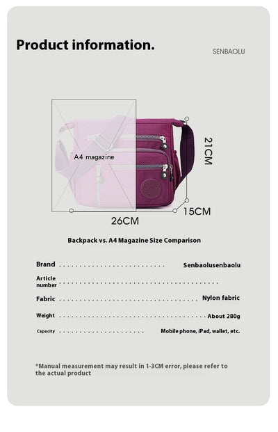 Bolsa Mensajero de Hombro Grande con Capacidad Expandible para Viajes - Image 21