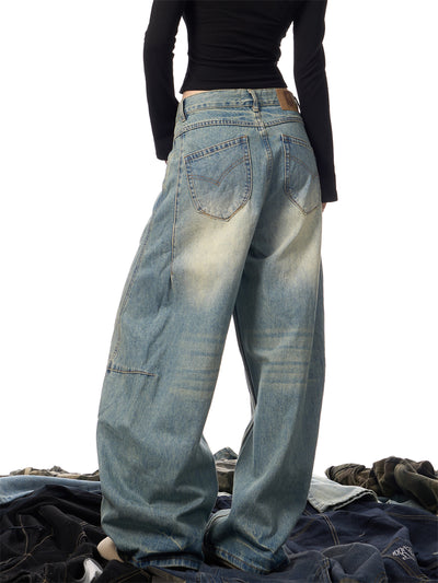 Pantalones Vaqueros Sueltos Desgastados con Efecto Vintage Mujer - Image 17