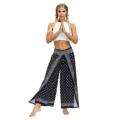 Pantalones Yoga Boho Estampado Étnico para Entrenamientos al Aire Libre - Image 4
