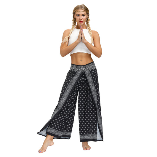 Pantalones Yoga Boho Estampado Étnico para Entrenamientos al Aire Libre - Image 4