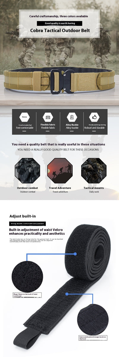 Cinturón Táctico de Liberación Rápida para Hombre - Entrenamiento y Outdoor - Image 13