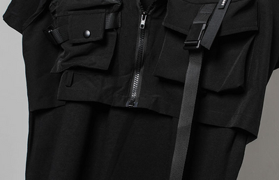 Camiseta Táctica de Dos Piezas Suelta para Hombre - Image 9