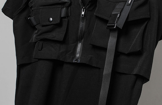 Camiseta Táctica de Dos Piezas Suelta para Hombre - Image 9
