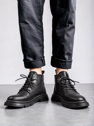 Botas Altas Negras con Tirantes para Niños - Image 10