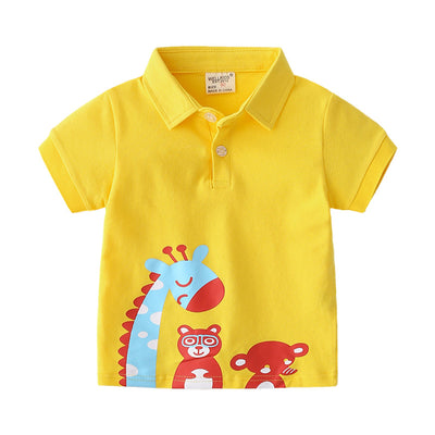 Camiseta Infantil Casual con Adorables Personajes Animados - Image 5