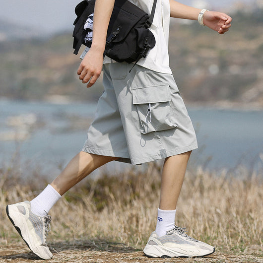 Pantalones Cortos de Trabajo Funcionales para Hombre con Bolsillos Tridimensionales - Image 12